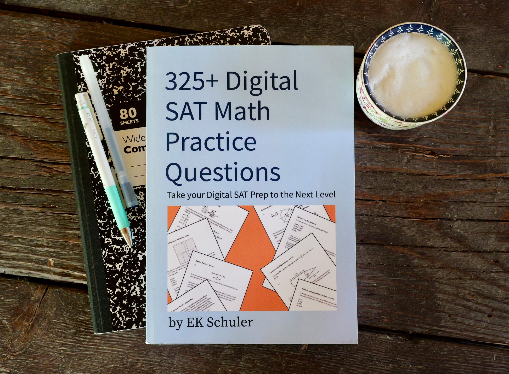Digital SAT Math Practice Book – 350 Questions by Topic and Difficulty – Paperback