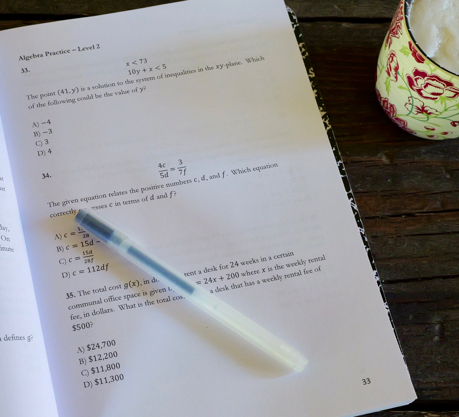 Digital SAT Math Practice Book – 350 Questions by Topic and Difficulty – Paperback