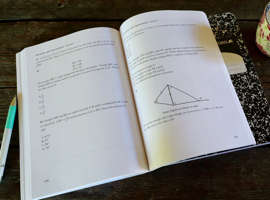 Digital SAT Math Practice Book – 350 Questions by Topic and Difficulty – Paperback